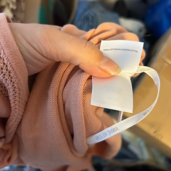 Nwt Anne Klein Peach V-Neck Sweater Tank - Picture 4 of 5